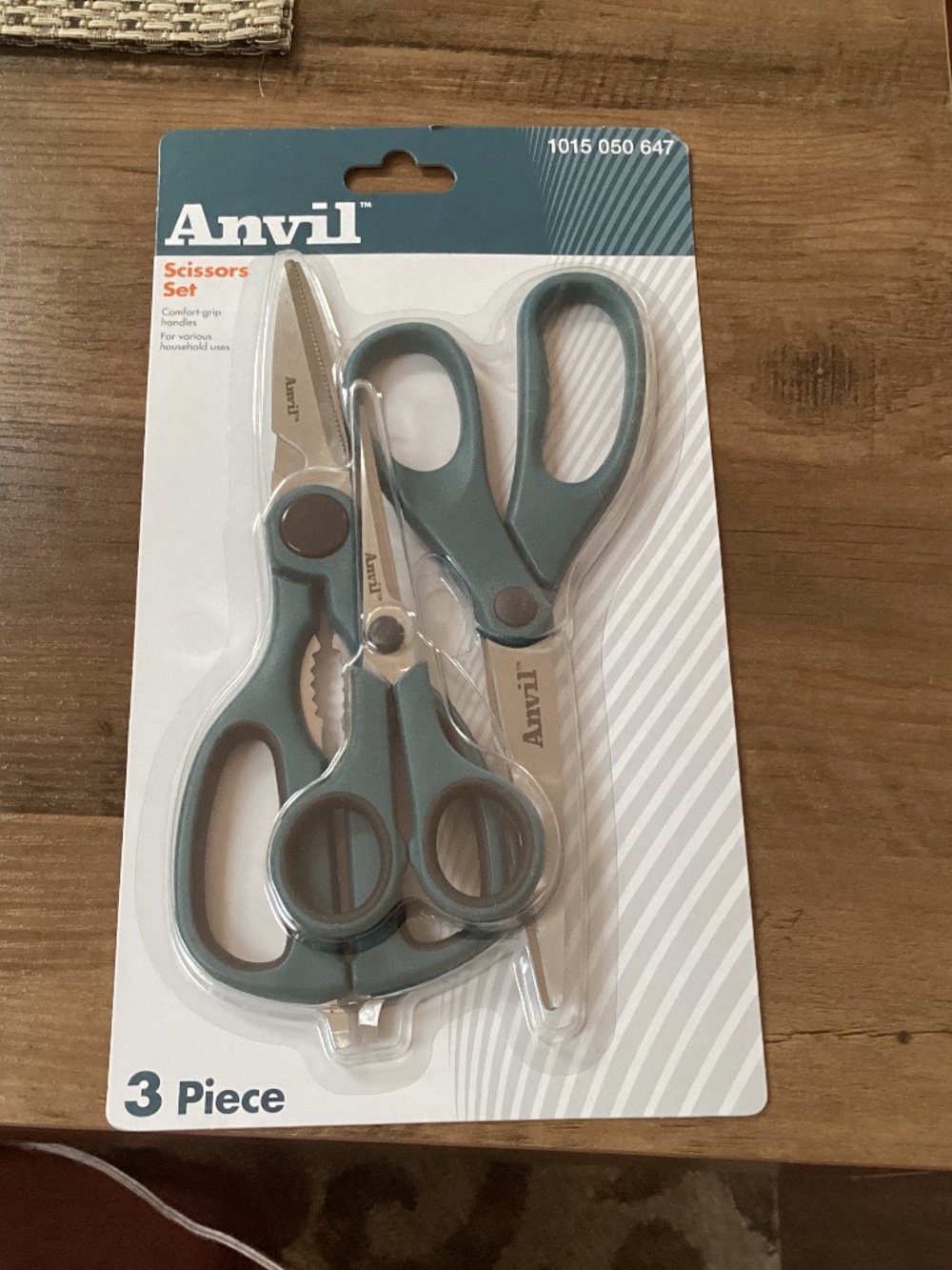 Anvil 3-Piece Scissors Set New/Sealed